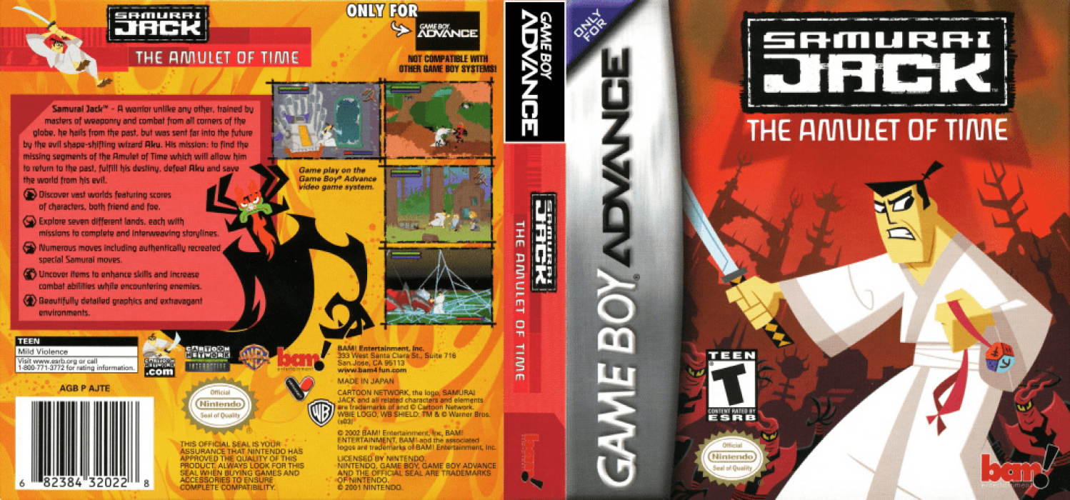 Samurai Jack - The Amulet Of Time — box-texture (US)