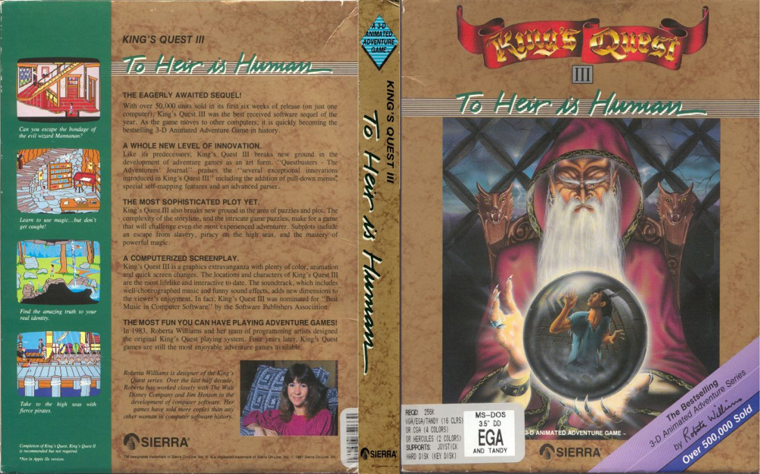 King's Quest 3 - To Heir Is Human — box-texture (US)