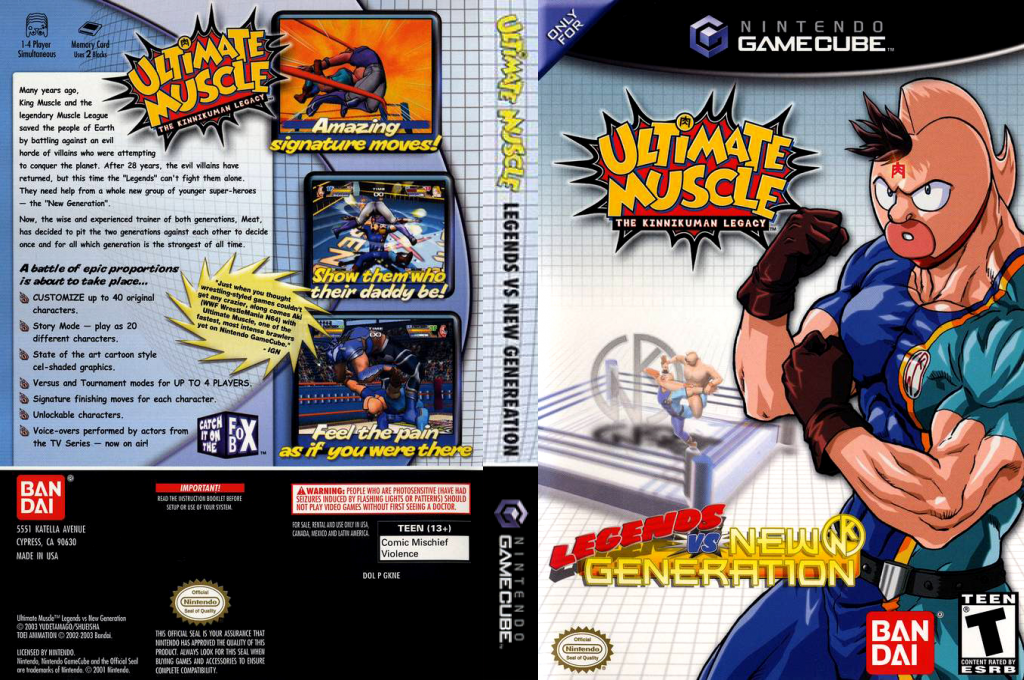 Ultimate Muscle - Legends Vs New Generation — box-texture (US)