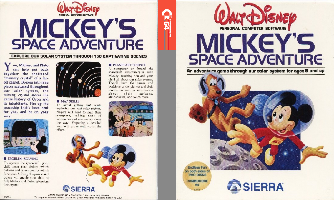 Mickey's Space Adventure — box-texture (US)