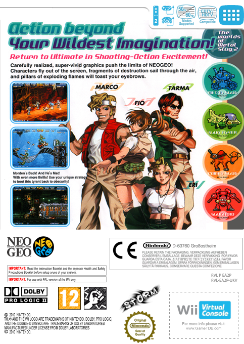 Metal Slug 2 — box-2D-back (EU)