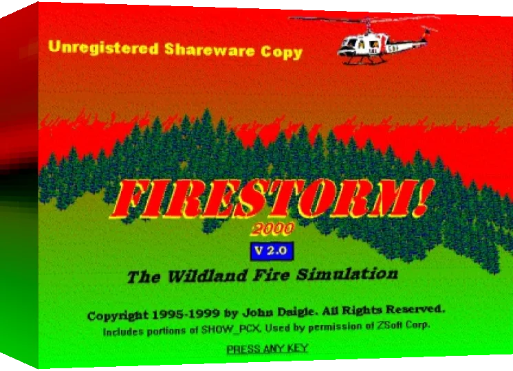 Firestorm 2000 : The Wildland Fire Simulation — box-3D (WOR)