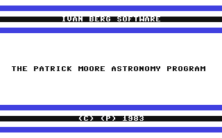 The Patrick Moore Astronomy Program — sstitle (WOR)