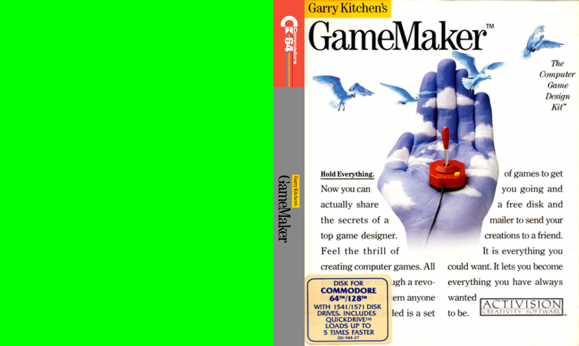 Garry Kitchen's Gamemaker — box-texture (US)