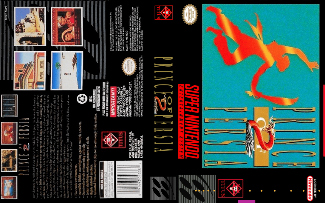 Prince Of Persia 2 — box-texture (US)