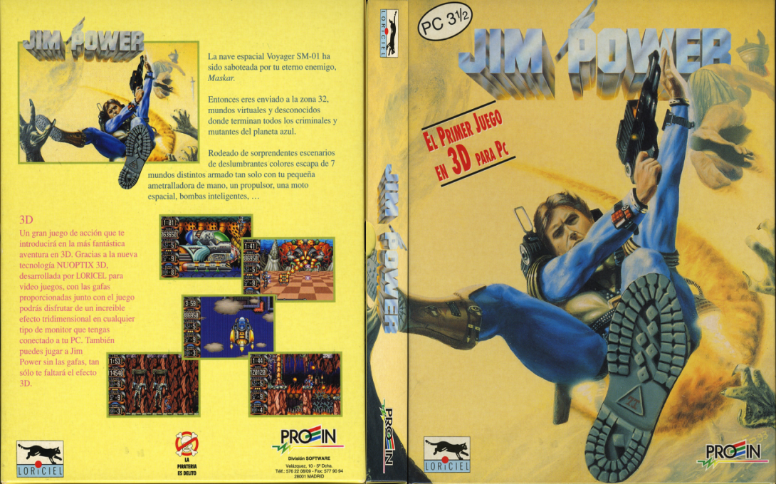 Jim Power - The Lost Dimension In 3d — box-texture (SP)