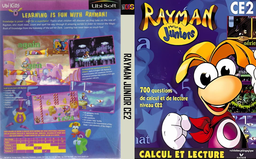 Maths and English with Rayman - Volume 3 — box-texture (FR)