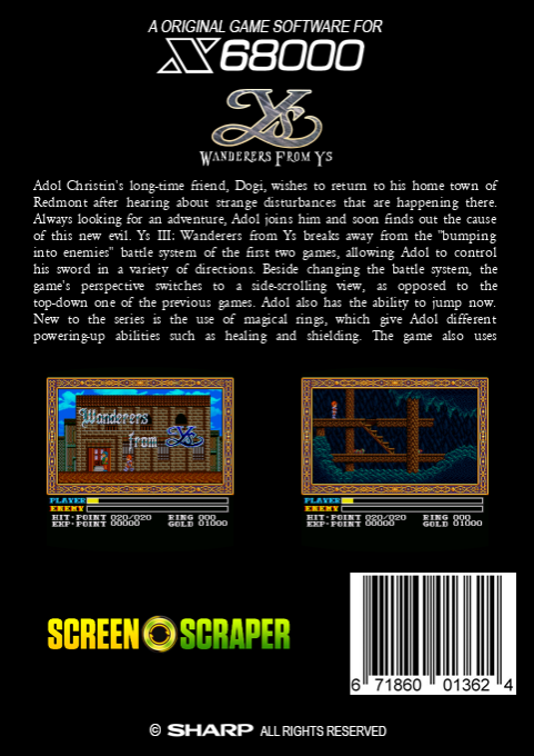 Ys 3 - Wanderers From Ys — box-2D-back (SS)