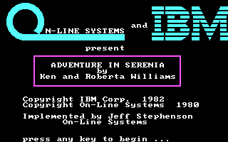 Adventure in Serenia — sstitle (US)