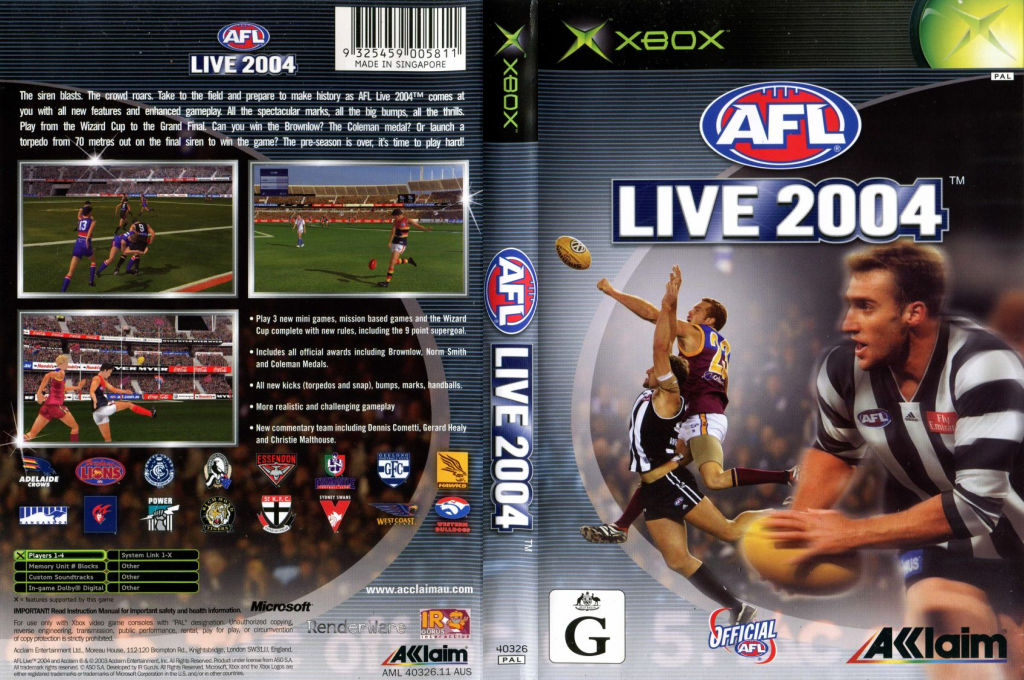 AFL Live 2004 — box-texture (AU)