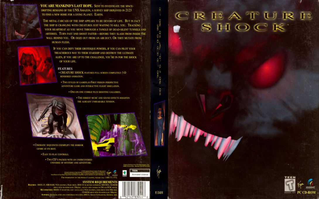 Creature Shock — box-texture (US)