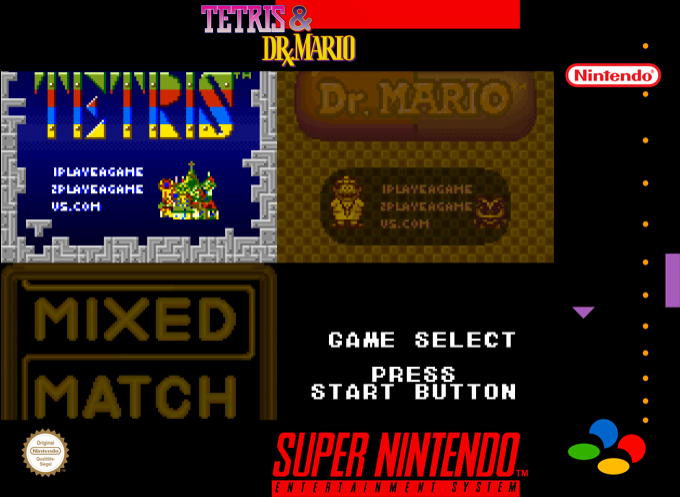 Tetris And Dr. Mario — box-2D (SS)