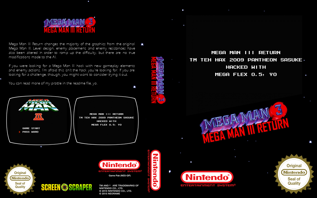 MegaMan III : Mega Man III Return — box-texture (SS)
