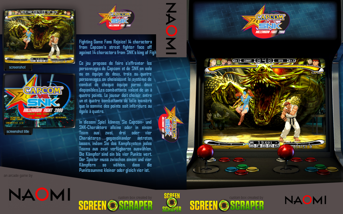Capcom vs. SNK: Millennium Fight 2000 — box-texture (SS)
