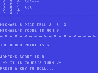 Bunco — ss (WOR)