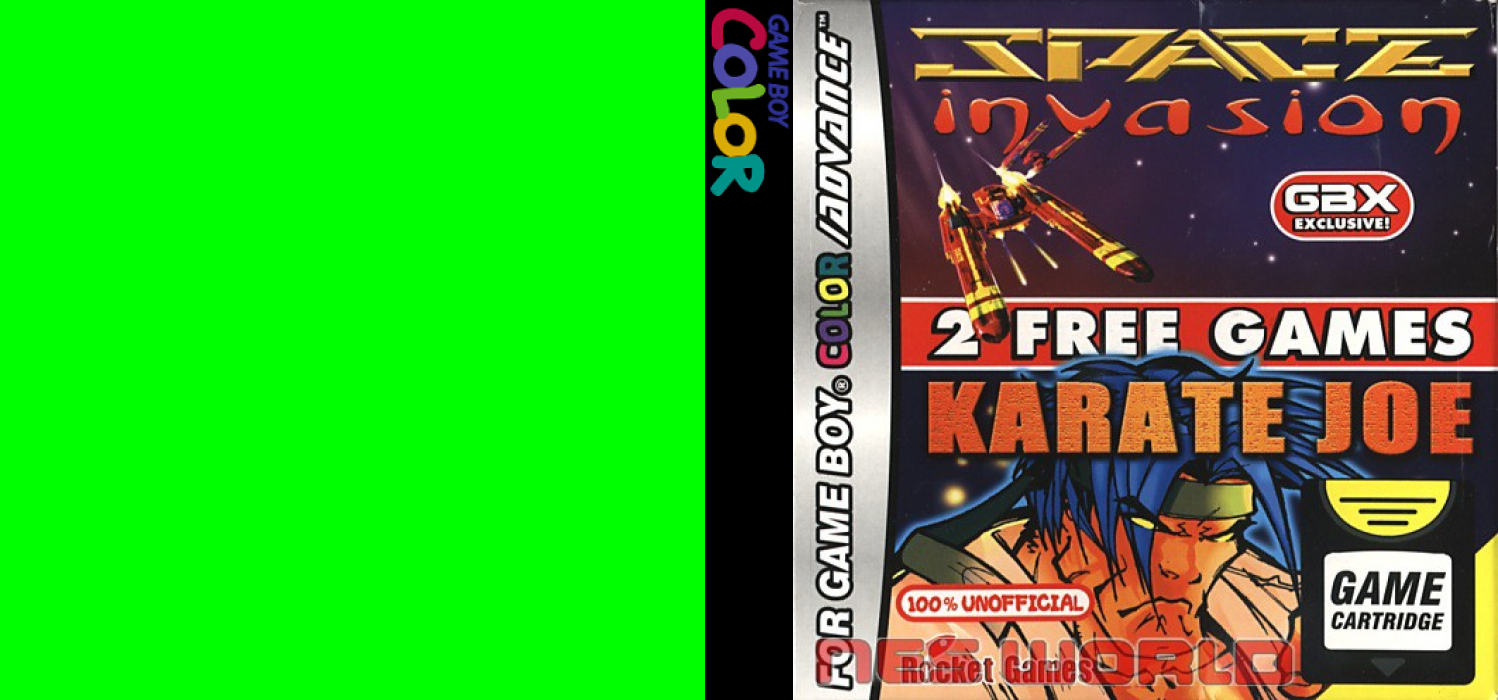 Space Invasion & Karate Joe — box-texture (EU)