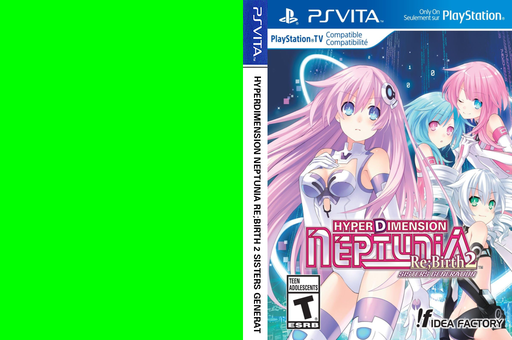 Hyperdimension Neptunia Re;birth 2 Sisters Generation — box-texture (US)