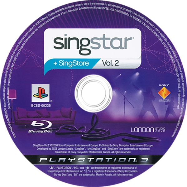 SingStar Vol. 2 — support-texture (EU)