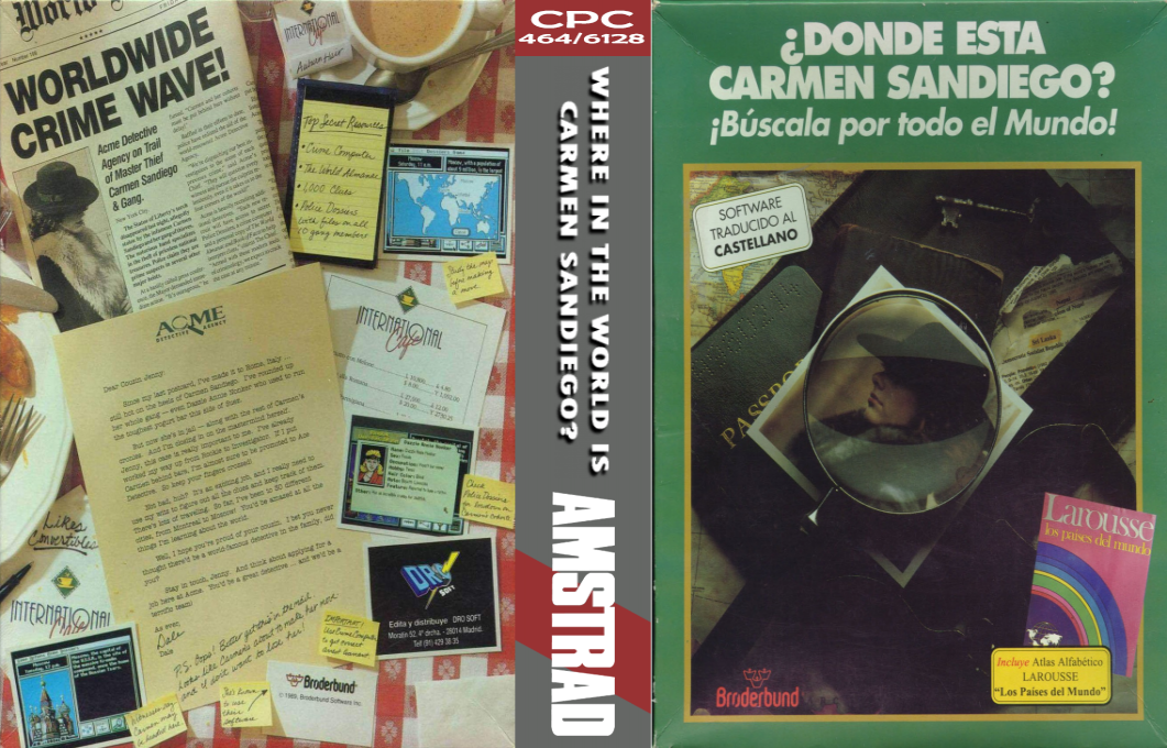 Poursuite De Carmen Sandiego Dans Le Monde, A La — box-texture (SP)