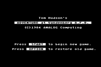 Adventure At Vandenberg A.f.b. — sstitle (US)