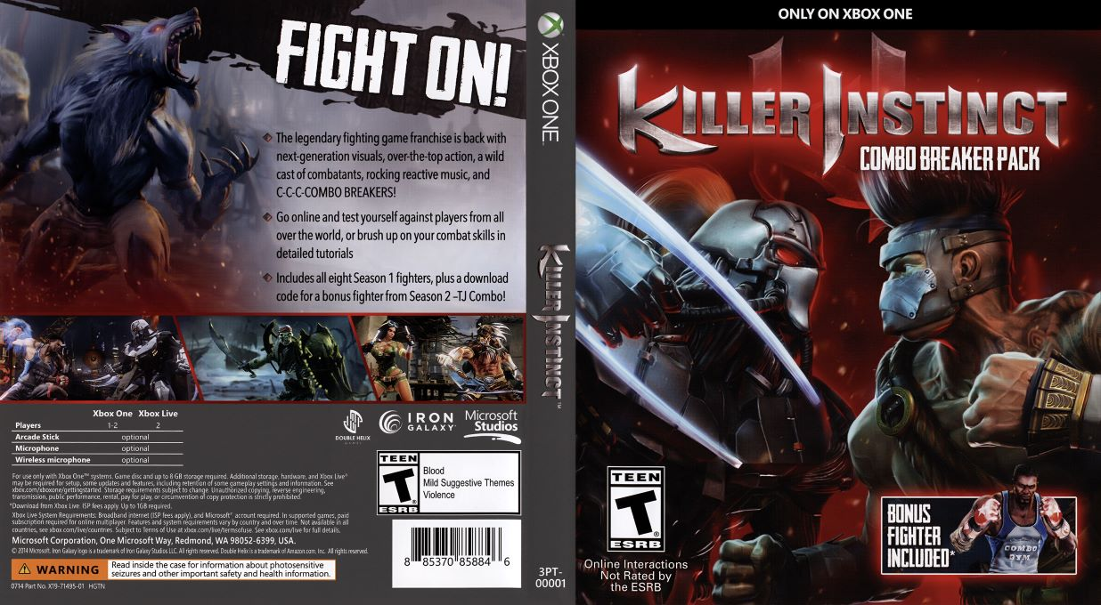 Killer Instinct: Combo Breaker Pack — box-texture (US)