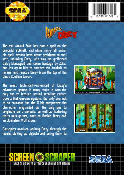 Fantastic Dizzy — box-2D-back (SS)