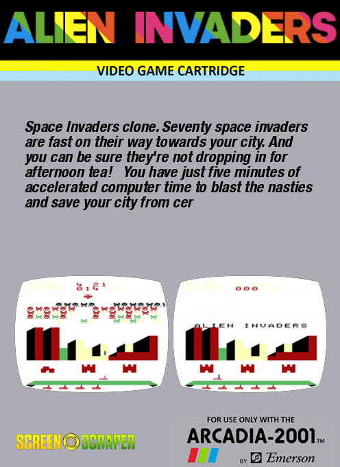 Alien Invaders — box-2D-back (US)