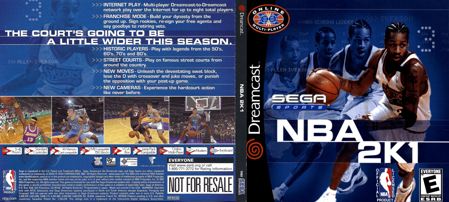 NBA 2K1 — box-texture (US)