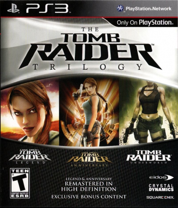 Tomb Raider Trilogy, The box art
