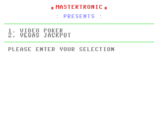 Video Poker + Vegas Jackpot — ss (WOR)