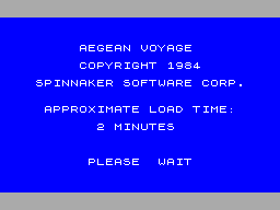 Aegean Voyage — sstitle (WOR)