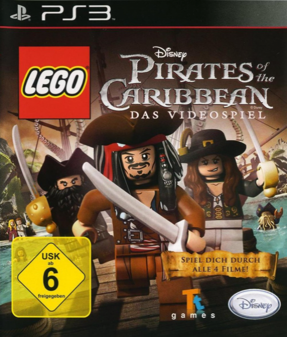 LEGO Pirates of the Caribbean - The Video Game — box-2D (DE)