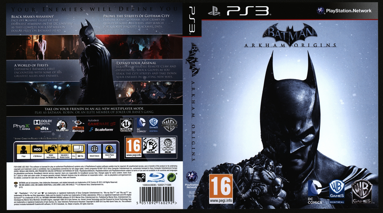 Batman - Arkham Origins — box-texture (EU)