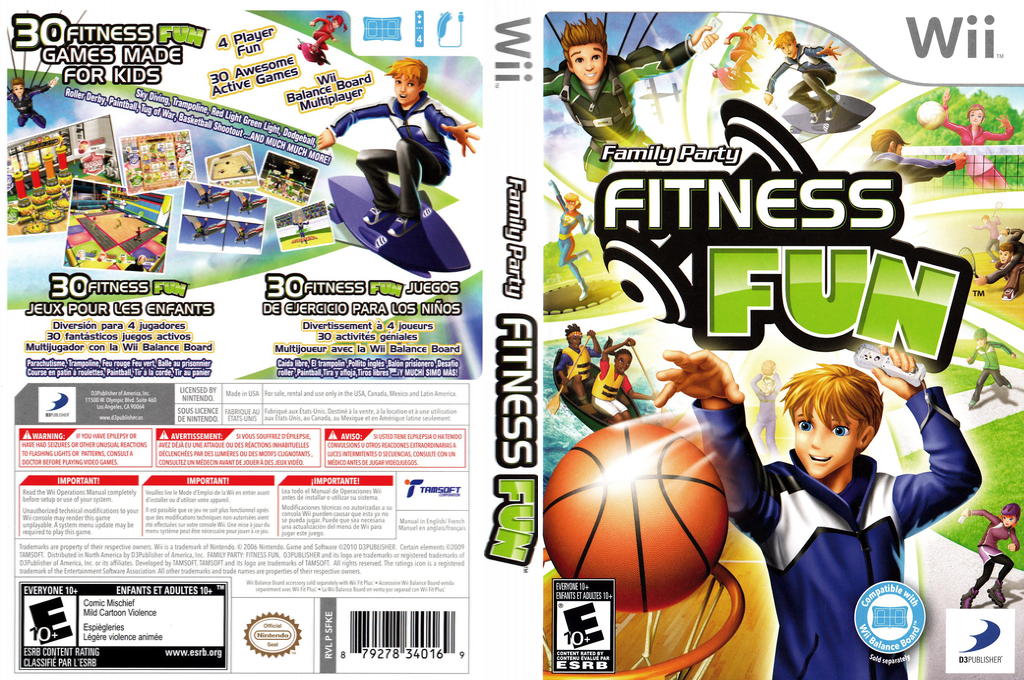Family Party - Fitness Fun — box-texture (US)