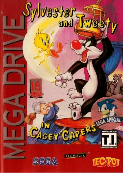 Sylvester & Tweety in Cagey Capers — box-2D (BR)