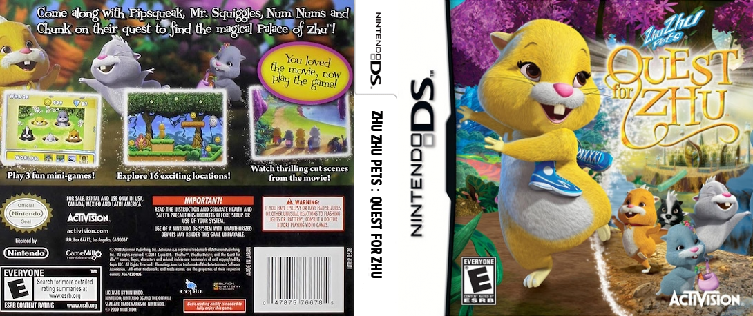 Zhu Zhu Pets - Quest for Zhu — box-texture (US)
