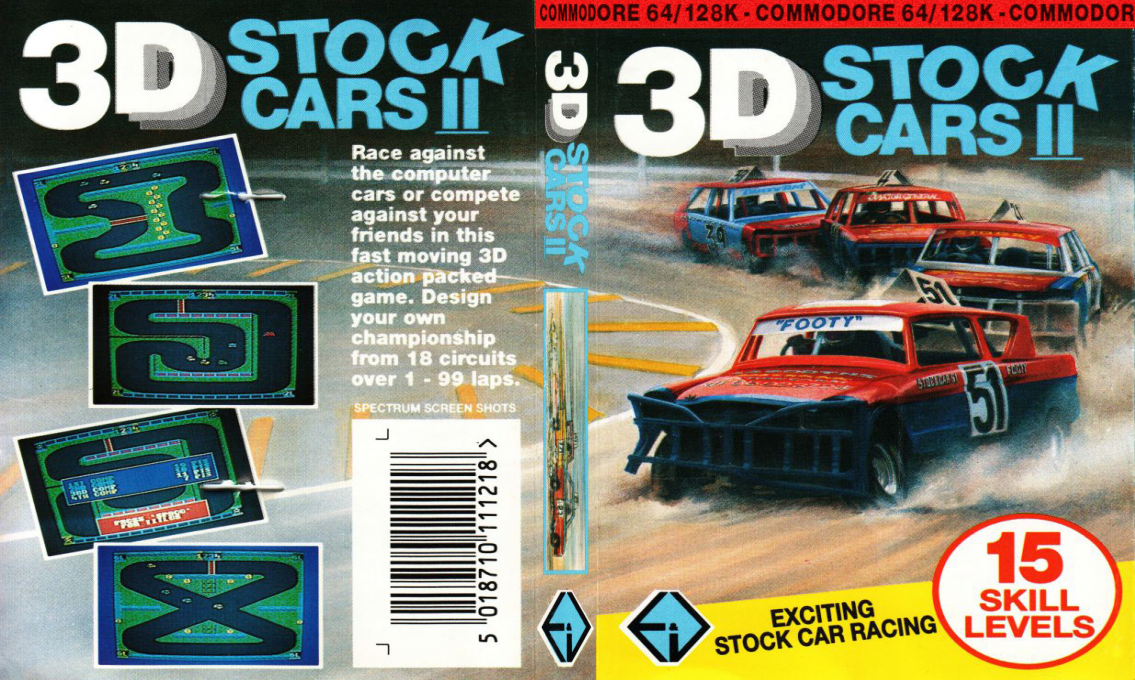 3D Stock Cars II — box-texture (EU)