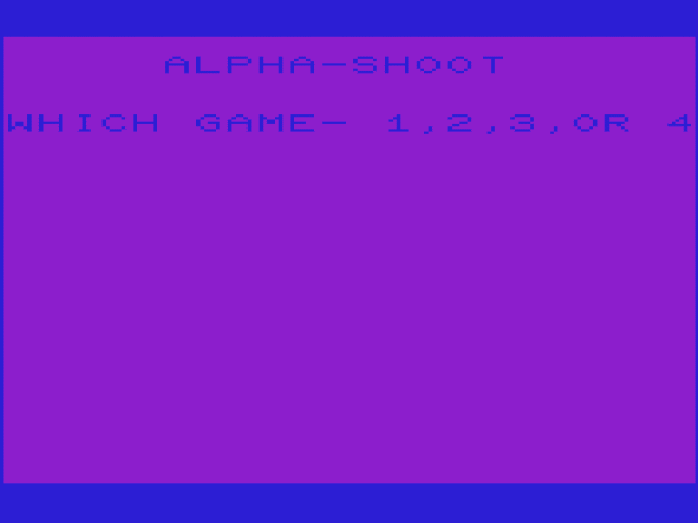 Alpha Shoot — sstitle (WOR)
