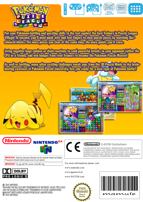 Pokemon Puzzle League — box-2D-back (EU)