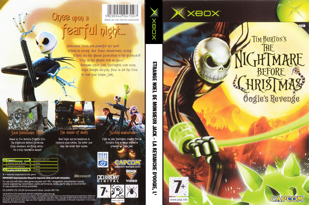 Nightmare Before Christmas, The - Oogie's Revenge — box-texture (EU)