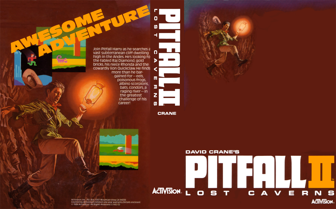 Pitfall 2 - Lost Caverns — box-texture (US)