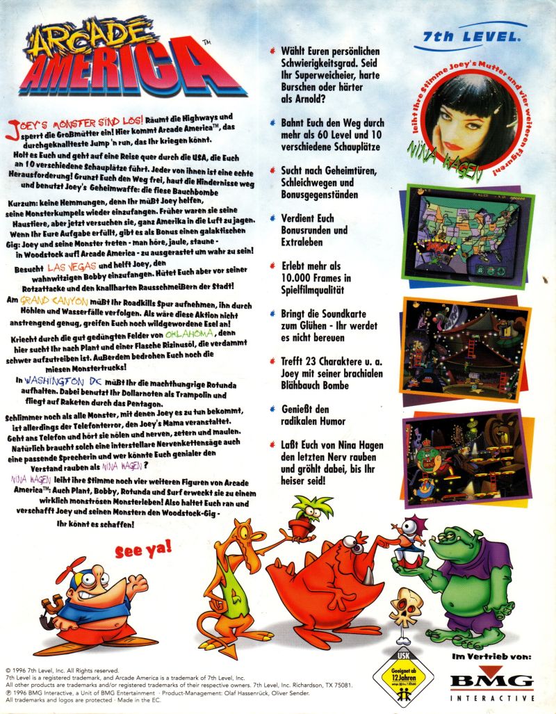 Arcade America — box-2D-back (DE)