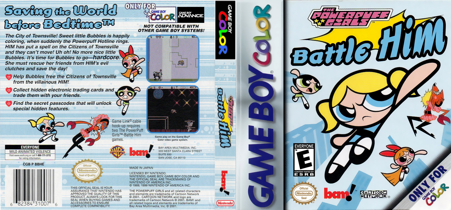 The Powerpuff Girls : Battle Him — box-texture (US)