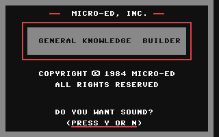 General Knowledge Builder — sstitle (WOR)