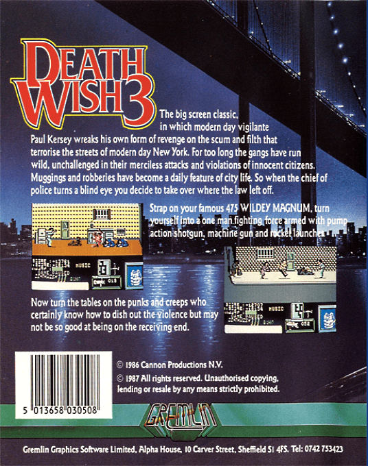 Deathwish 3 — box-2D-back (EU)