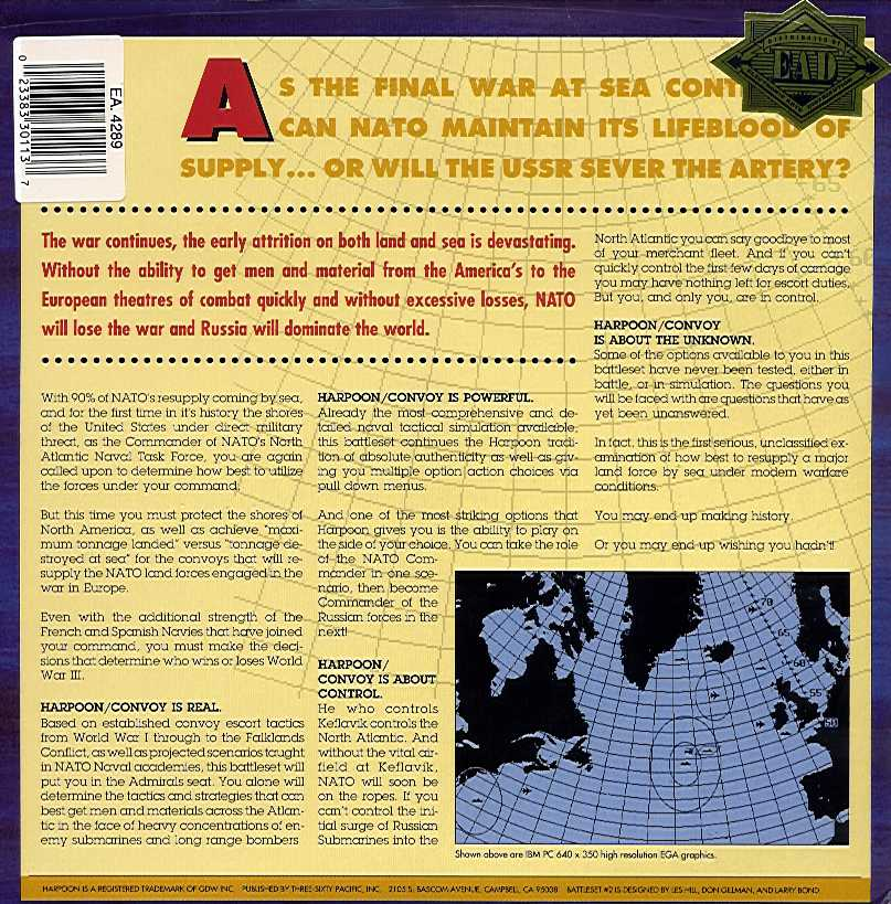 Harpoon - Battleset 2 - The North Atlantic Convoys — box-2D-back (CUS)