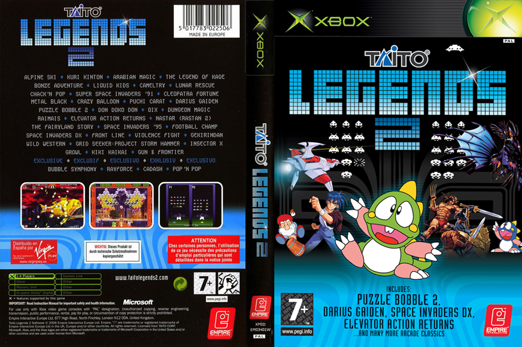 Taito Legends 2 — box-texture (EU)