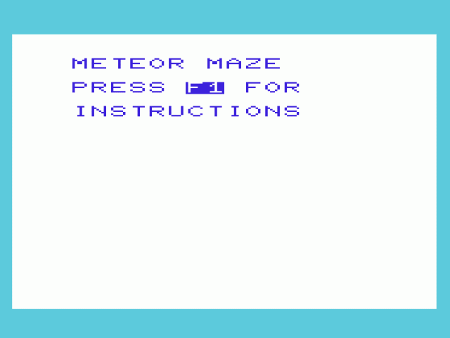 Meteor Blaster — sstitle (WOR)