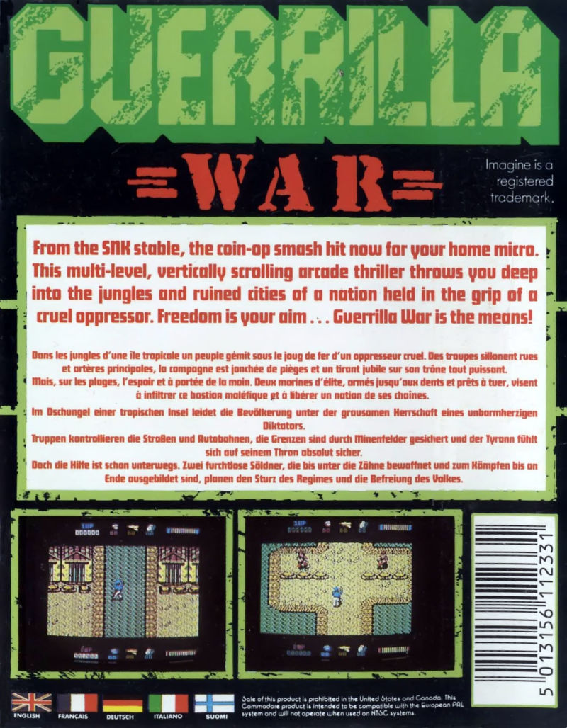 Guerrilla War — box-2D-back (EU)