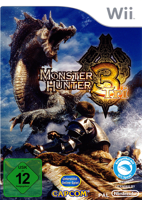 Monster Hunter Tri — box-2D (DE)
